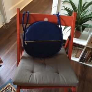 Blue circle bag